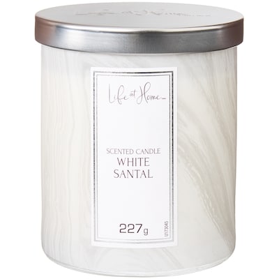 Life at Home White Santal Scented Candle 1 ea, $10.00/1ea