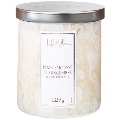 Life at Home Bougie parfumée Pamplemousse et gingembre 1 ea, 10,00 $/1ch