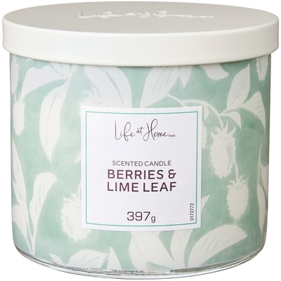 Life at Home Berries and Lime Leaf Scented Candle 1 ea, $16.00/1ea
