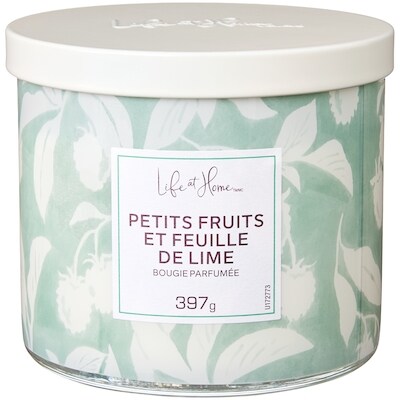 Life at Home Bougie parfumée Petits fruits et feuille de lime 1 ea, 16,00 $/1ch