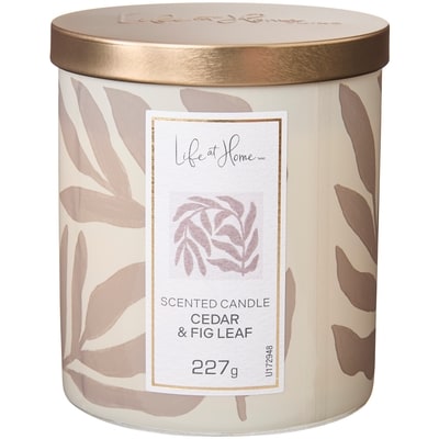 Life at Home Cedar and Fig Leaf Scented Candle 1 ea, $10.00/1ea