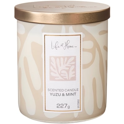 Life at Home Yuzu and Mint Scented Candle 1 ea, $10.00/1ea