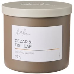 Life at Home Cedar and Fig Leaf Scented Candle 1 ea, $16.00/1ea