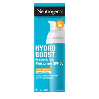 Neutrogena Hydro Boost Hyaluronic Acid Moisturizer SPF 50 50 ml, $57.98/100ml