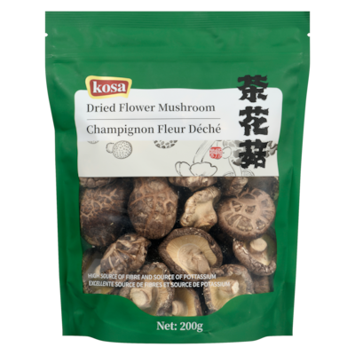Kosa Dried Flower Mushroom 200 g, $3.50/100g