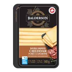Balderson Double Smoked Cheddar Cheese Slices 140 g, $5.56/100g