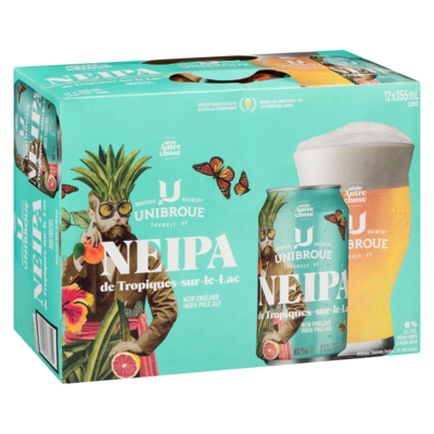 Bière forte neipa de tropiques-sur-le-lac (Pièce d’identité requise au moment du ramassage)
