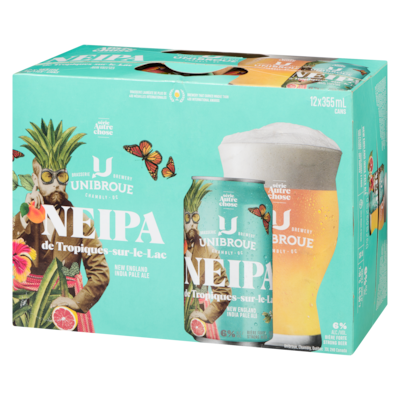 Bière forte neipa de tropiques-sur-le-lac (Pièce d’identité requise au moment du ramassage)