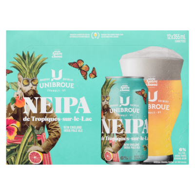 Bière forte neipa de tropiques-sur-le-lac (Pièce d’identité requise au moment du ramassage)