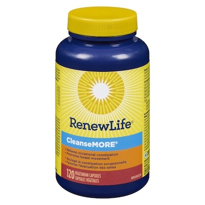 Renew Life Capsules végétales cleansemore 120 ea, 0,38 $/1ch