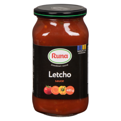 Runa Sauce Letcho  485 g, 0,78 $/100g