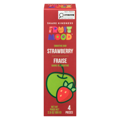 Sergio Food Barre de smoothie fraise 80 g, 5,99 $/100g