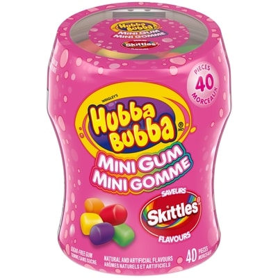 Wrigley’s Mini gomme balloune aromatisée sans sucre, bouteille refermable 80 g, 6,61 $/100g