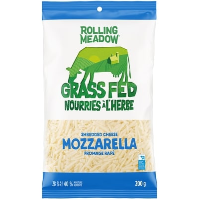 Rolling Meadow Nourries à l'herbe fromage râpé Mozzarella 200 g, 6,50 $/100g