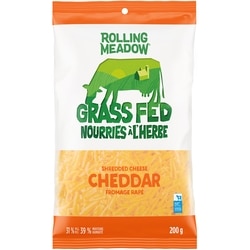 Rolling Meadow Nourries à l'herber fromage râpé Cheddar 200 g, 6,50 $/100g