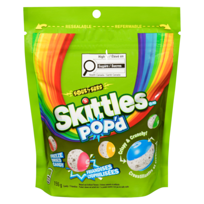 Skittles Freeze Dried Candy Sour 155 g, $5.48/100g