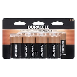 Duracell Piles alcalines d 8 8 ea, 2,06 $/1ch