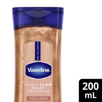 Vaseline Glazed and Glisten Sunlit Glow Vanilla Cocoa Shimmering Oil 200 ml, $4.00/100ml