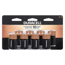 Duracell  Piles alcalines C paquet de 8 8 ea, 2,06 $/1ch