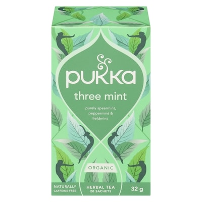 Pukka Herbal Tea Three Mint Organic 20 ea, $0.52/1ea