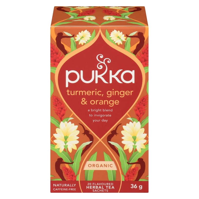 Flavoured Herbal Tea Sachets Turmeric, Ginger & Orange Organic