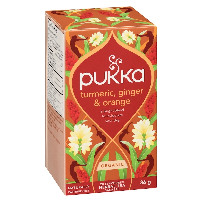 Flavoured Herbal Tea Sachets Turmeric, Ginger & Orange Organic