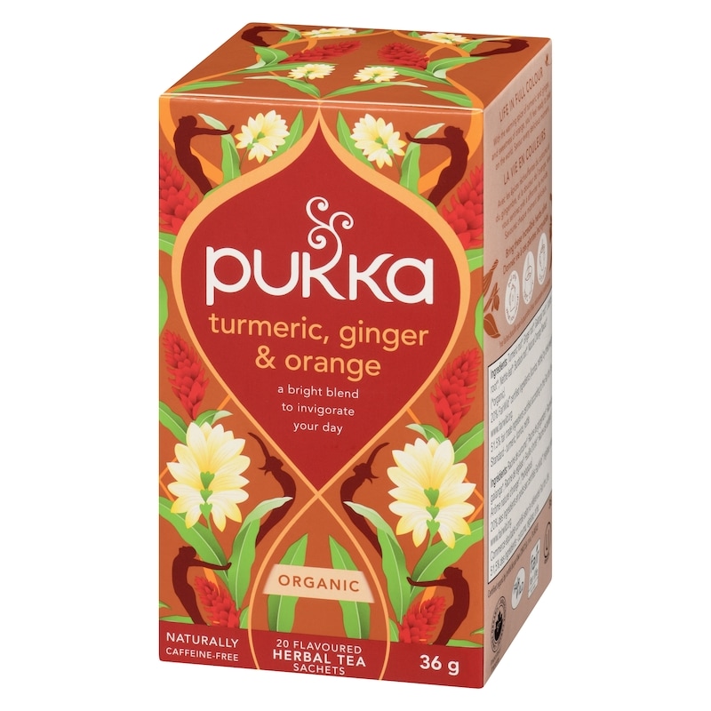 Flavoured Herbal Tea Sachets Turmeric, Ginger & Orange Organic