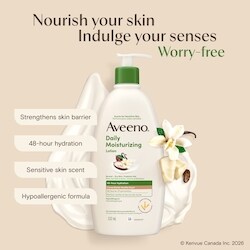 Aveeno Daily Moisturizing Body Lotion, Cocoa Butter Vanilla Scent