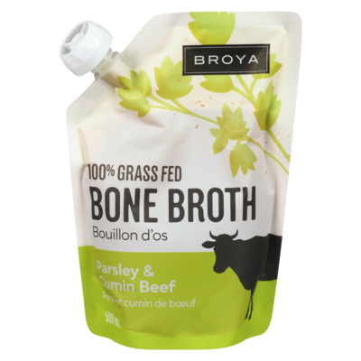 Broya Beef Bone Broth Parsley & Cumin Organic 500 ml, $2.80/100ml