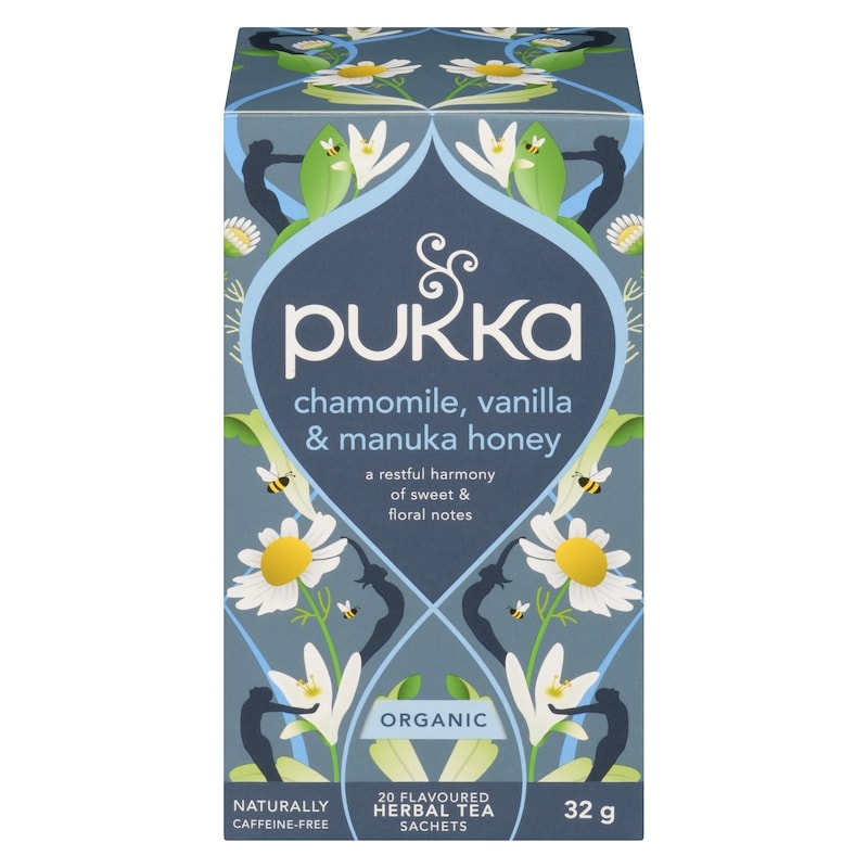 Flavoured Herbal Tea Sachets Chamomile, Vanilla & Manuka Honey Organic