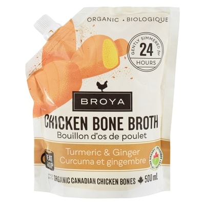 Broya Chicken Bone Broth Turmeric & Ginger Organic 500 ml, $3.00/100ml