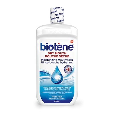 Biotene Dry Mouth Moisturizing Mouthwash, Fresh Mint 473 ml, $3.80/100ml