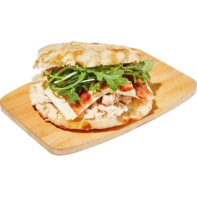 null Chicken Bacon Mozzarella Sandwich on Italian Romanaccia 275 g, $2.55/100g