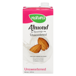 Natura Almond Beverage, Unsweetened 946 ml, $0.42/100ml