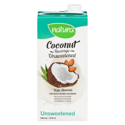 Natura Coconut Beverage, Unsweetened 946 ml, $0.26/100ml