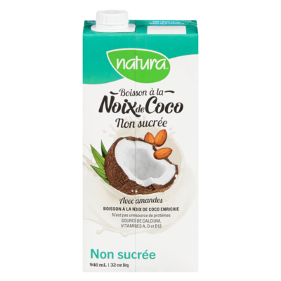 Natura Boisson à la noix de coco non sucrée 946 ml, 0,26 $/100ml