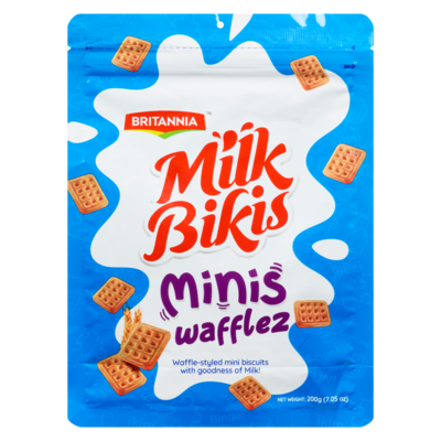 Milk Bikis Mini Waffle Biscuits