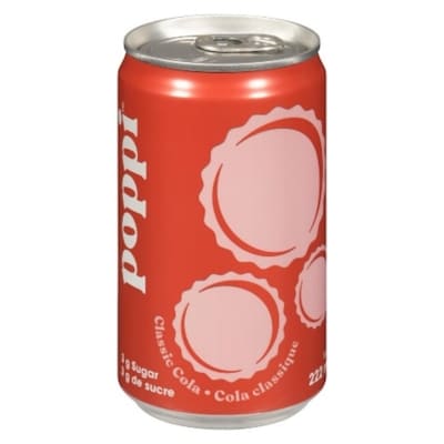 Poppi Classic Cola Soda 222 ml, $1.35/100ml