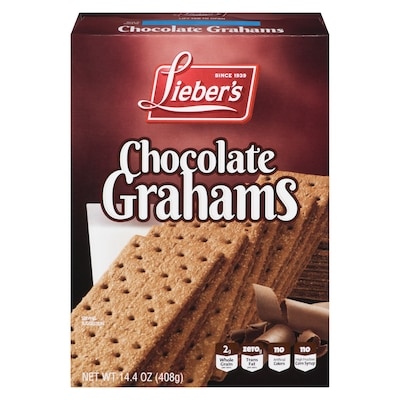 Liebers Chocolate Grahams 408 g, $3.43/100g