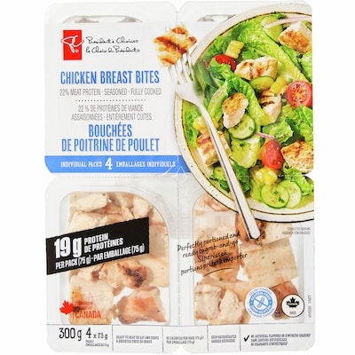 President's Choice Chicken Breast Bites 300 g, $4.67/100g