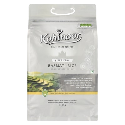 Kohinoor Basmati Rice Extra Fine 4.54 kg, $0.35/100g