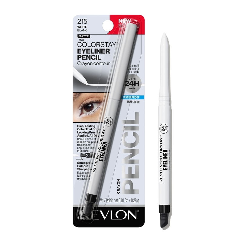 Colorstay Eyeliner Pencil, 215 White, Waterproof
