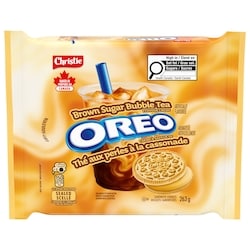 Christie Oreo Brown Sugar Bubble Tea Flavoured Cookies 263 g, $1.71/100g