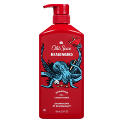 Old Spice Shampooing revitalisant 2-en-1 Krakengard 650 ml, 2,00 $/100ml