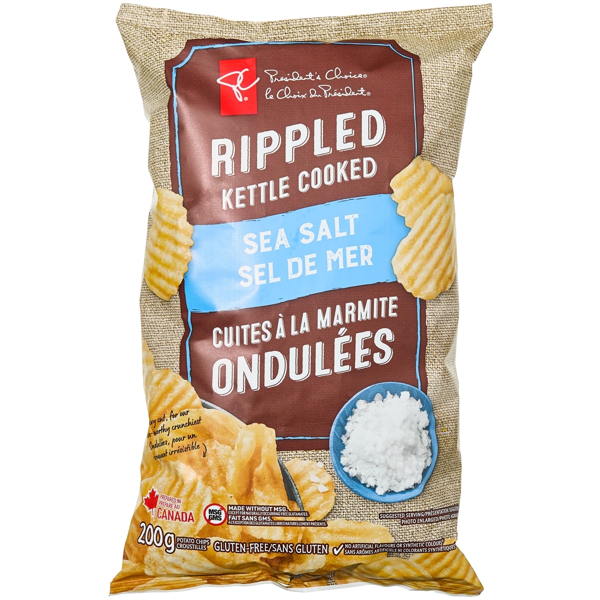 President's Choice Rippled Kettle Cooked Hot Honey & Lime Potato Chips