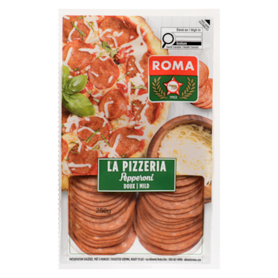 Roma Pepperoni La Pizzeria Mild 250 g, $2.20/100g