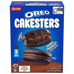 Christie OREO Cakesters Soft Snack Cakes Double Chocolate 285 g, $1.58/100g