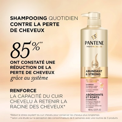 Pantene Shampooing abondants et forts 400 ml, 5,37 $/100ml