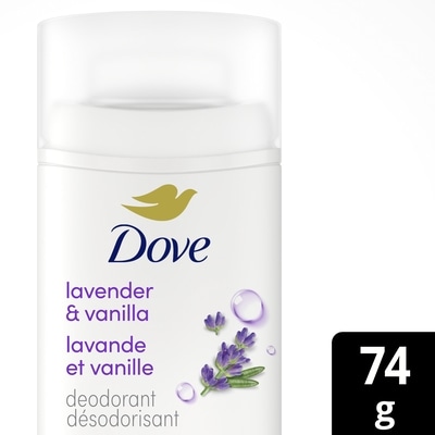 Dove Désodorisant lavande et vanille 74 g, 11,47 $/100g