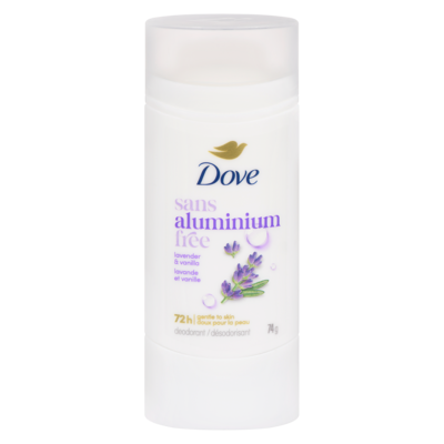 Dove Désodorisant lavande et vanille 74 g, 10,81 $/100g